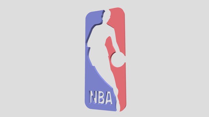 NBA 3D LOGO 3D Model