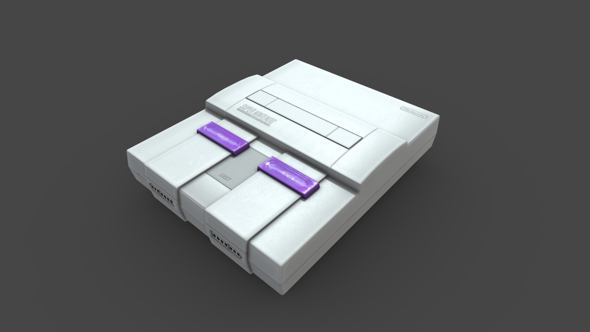 Super Nintendo 3D model by Caio.Ritter [ef57c7e] Sketchfab