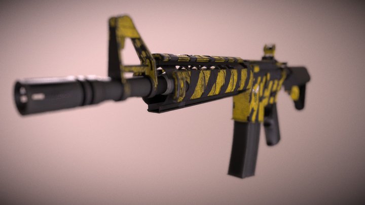 Yellowjacket M4a4 3D Model