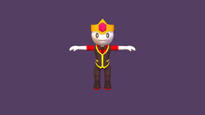 Gentle Stickman 3D Model
