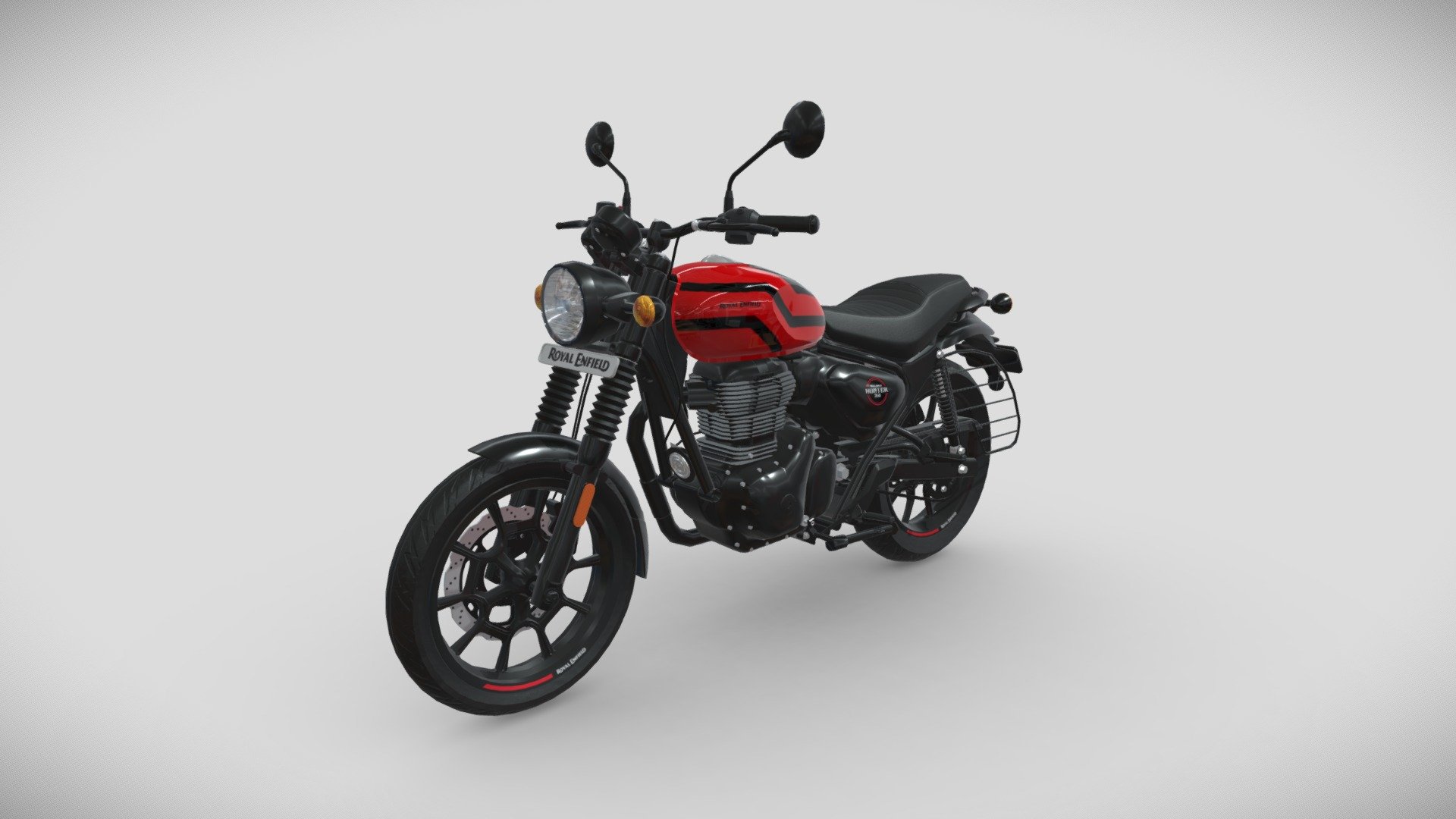 Royal Enfield Hunter 350 - London Red - 3D model by Bhavik Suthar ...
