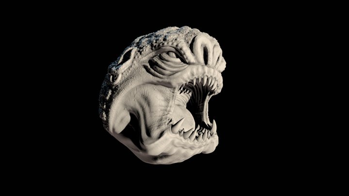 Rancor Head 3D Model