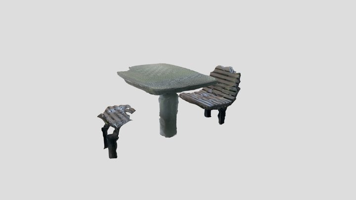 Park Chess Table 3D Model