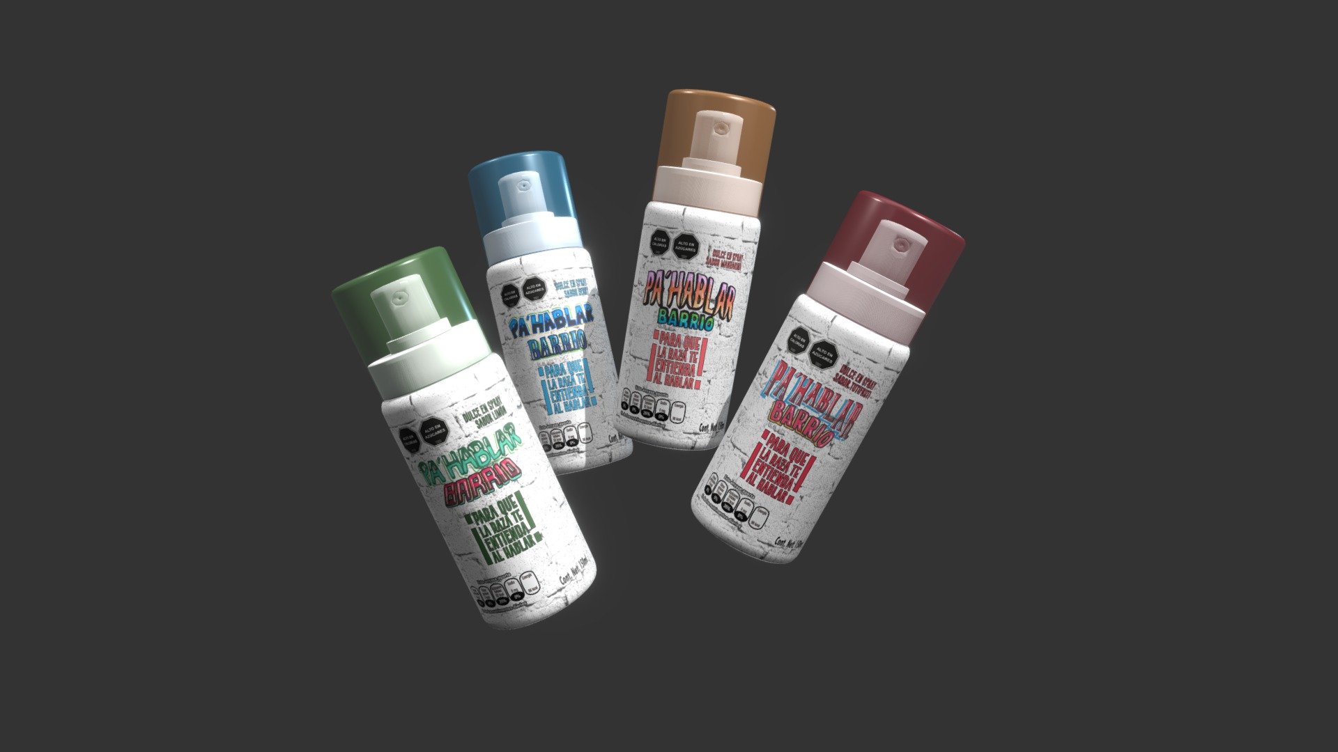Pa' Hablar Barrio spray presentation