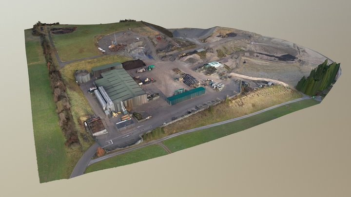 Deponie Chrüzlen Jan. 2018, Oetwil am See (CH) 3D Model