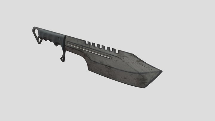 Combat Knife 3D Model