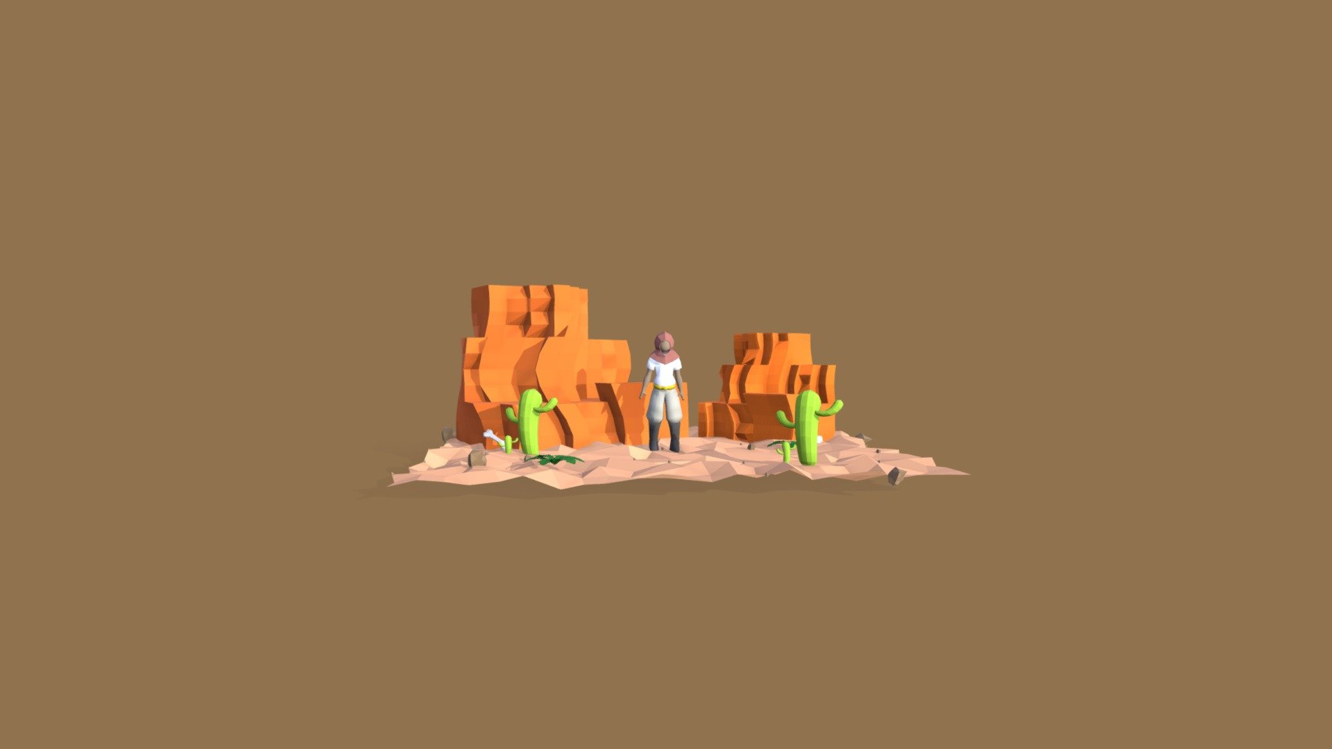 Desert Environment - 3D model by Alyds [ef5ac0b] - Sketchfab