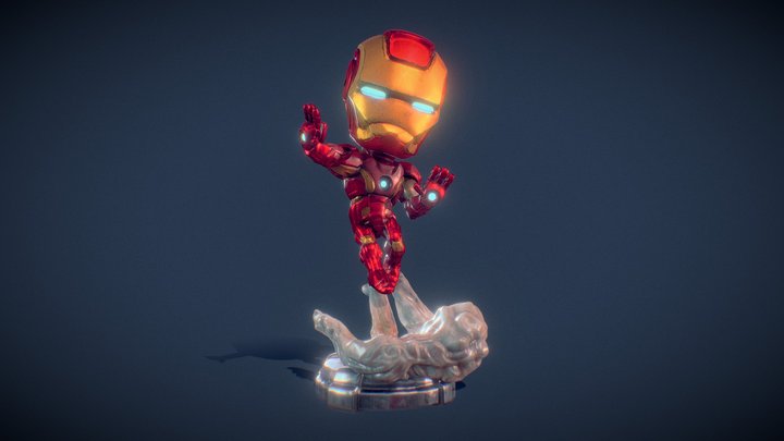 Chibi Iron Man 3D Model