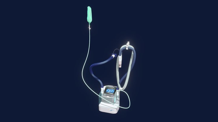 Hamilton Medical Humidificador H900 3D Model