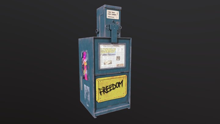 Newspaper_machine 3D Model