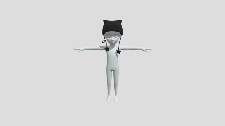 Hat FBX file prefab zepeto template 3D Item 61v 3D Model