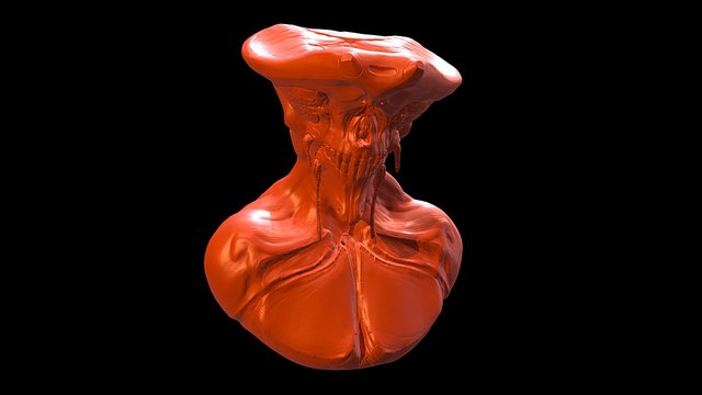 Alien's head 03 3D Model