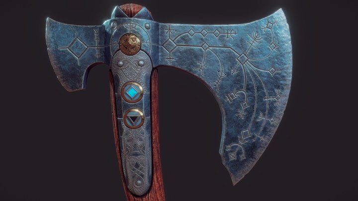 Leviathan Axe 3D Model