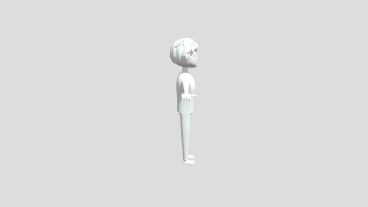 Liyn character cartoon 3D Model