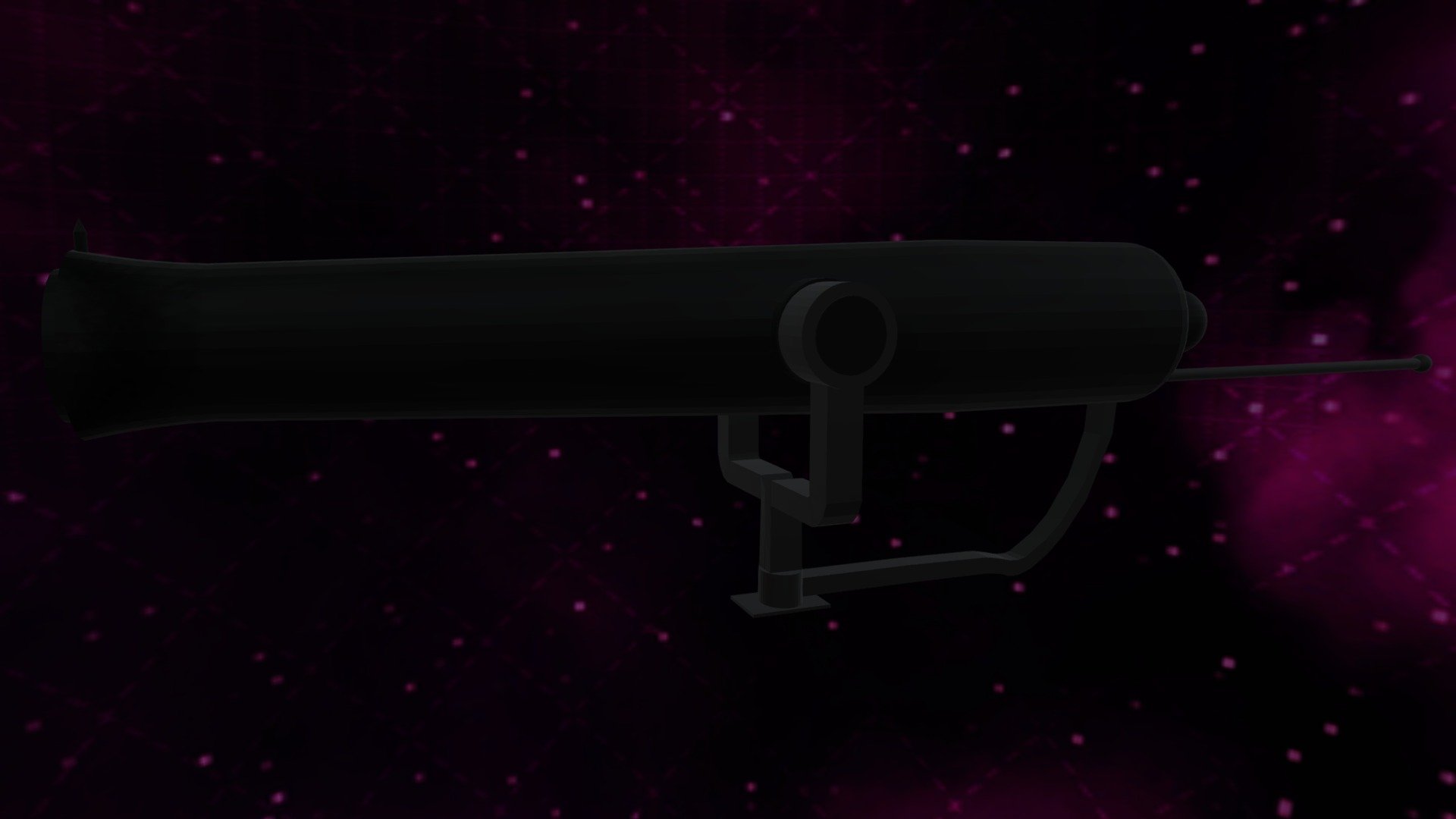 Cannon Swivel Gun OBJ Low Poly FREE
