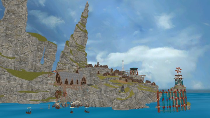 Berk - How To Train Your Dragon 2 - Wii 3D Model