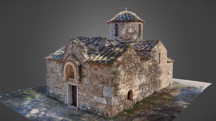 Byzantine Church (Ag. Petros) - Kalyvia Thorikou 3D Model