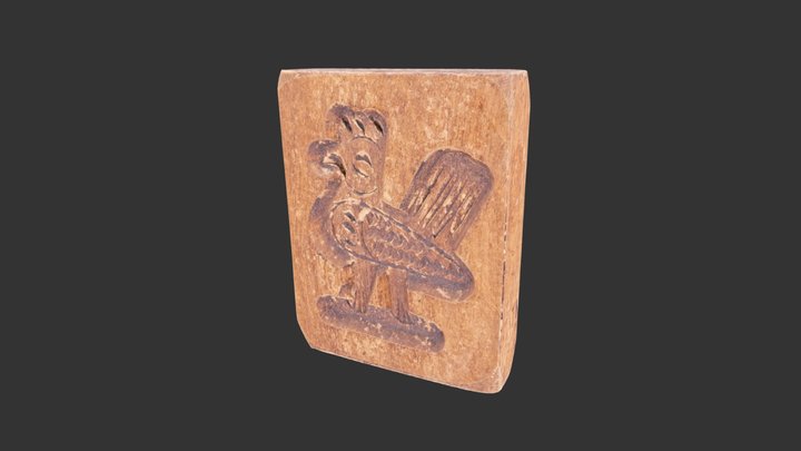 Old mould for Dutch Speculaas cookies 3D Model
