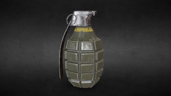 Mk 2 Grenade 3D Model