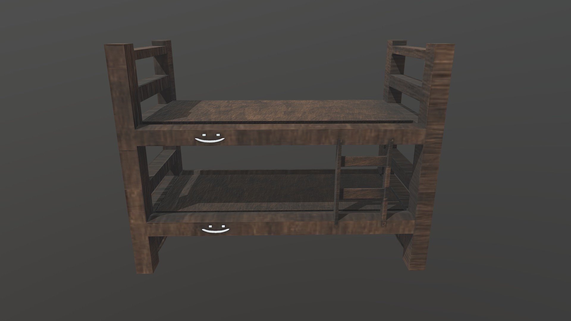 Wooden Bunkbed.