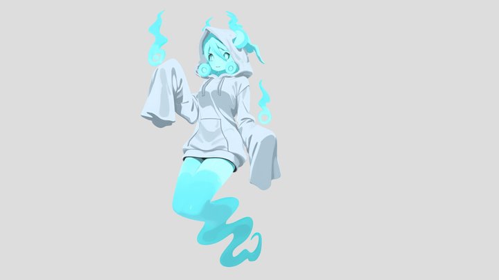 Wisp the Playful Spirit 3D Model