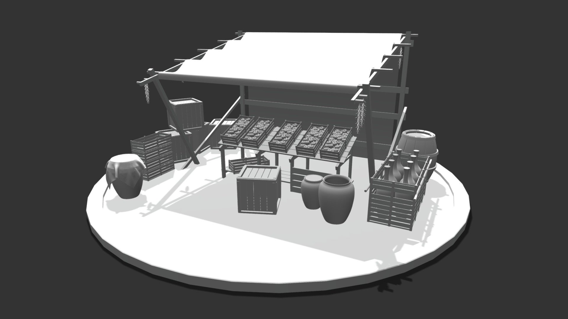 Merchant Stand - 3D model by Agnieszka Talik (@agatalik) [ef653d2 ...