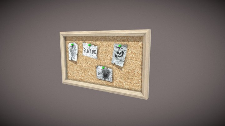 Corkboard 3D Model