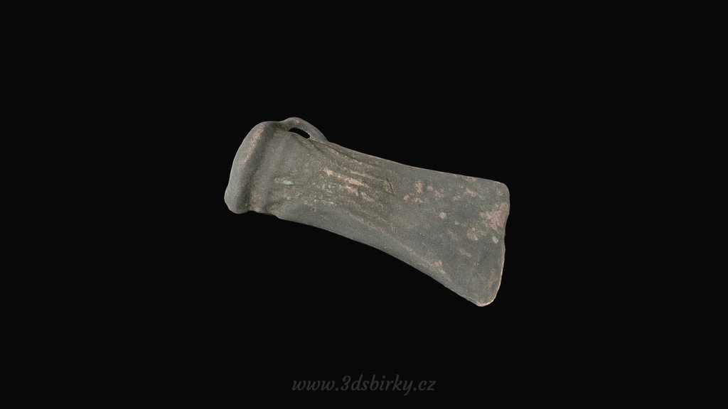 Bronze hatchet / Bronzová sekera s ouškem — Sketchfab embed 3D viewer