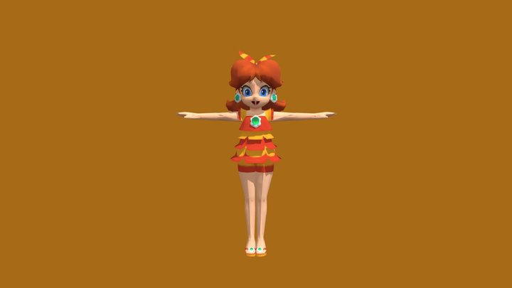 Mario Kart Tour - Daisy (Swimwear) – Kostenloses 3D-Modell STL