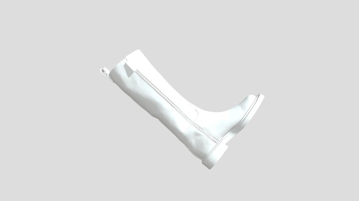 Stivale Bianco 3D Model