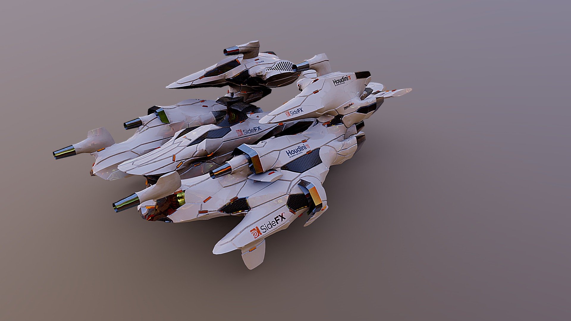 Procedural Hard Surface Modeling Test 9.55