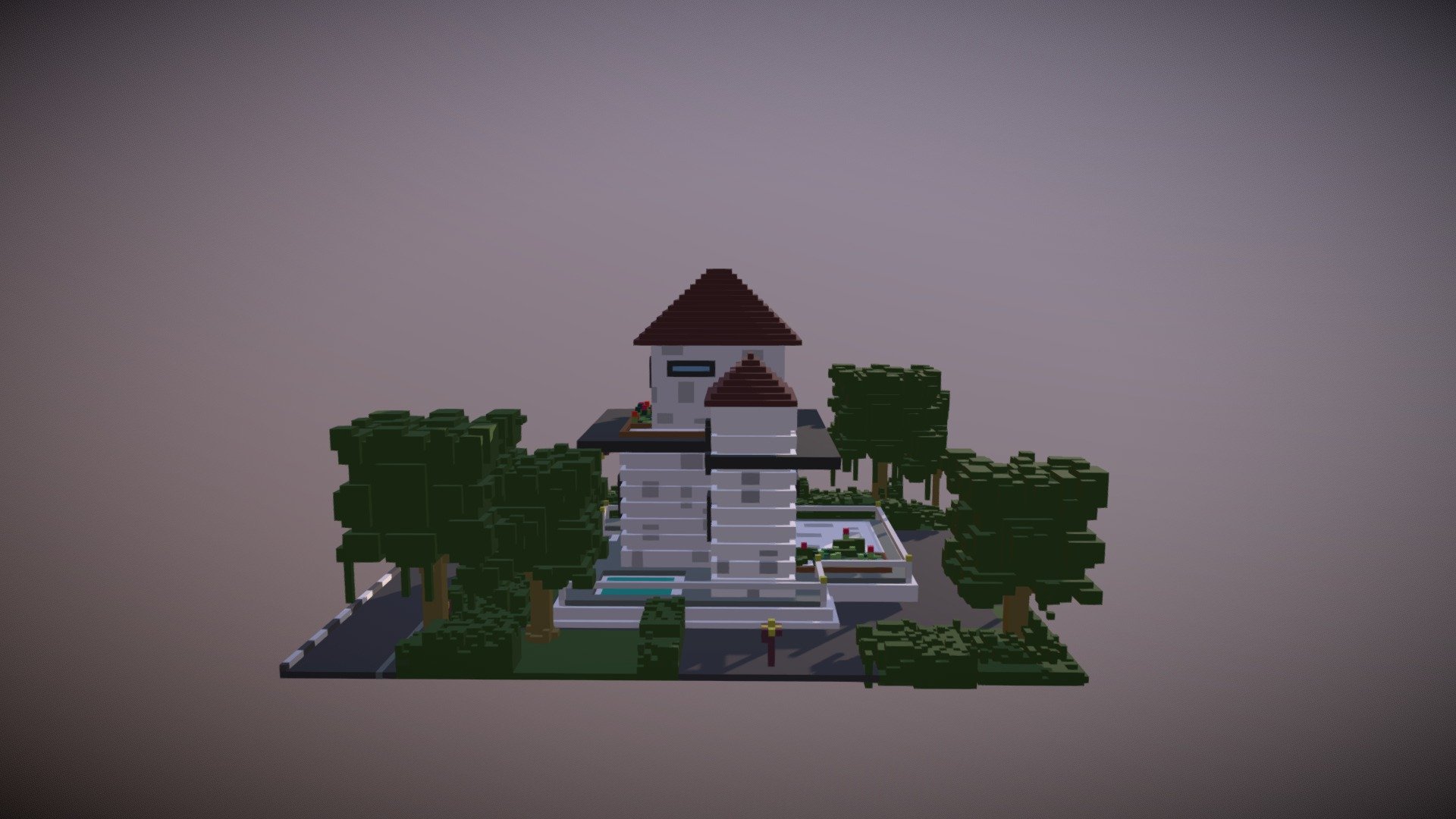 Voxelart 3D modeling House