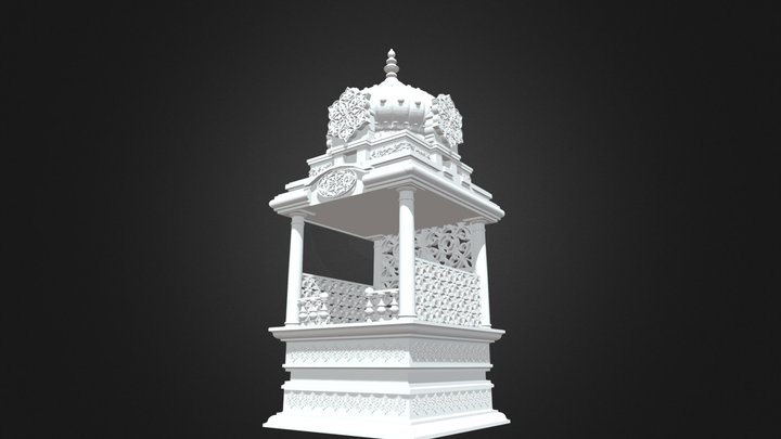 Hindu God Shrine 3D Model