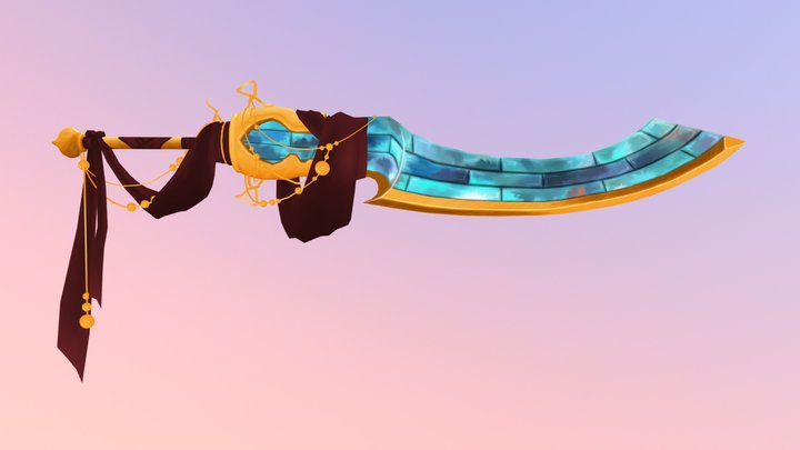 Mosaic Sword 3D Model