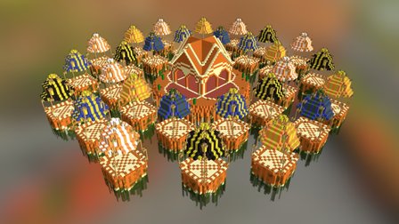 SkyWars Map: Desert 2 3D Model
