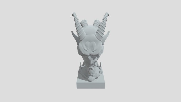 evil goblin bust hr giger bio mechanical 3D Model