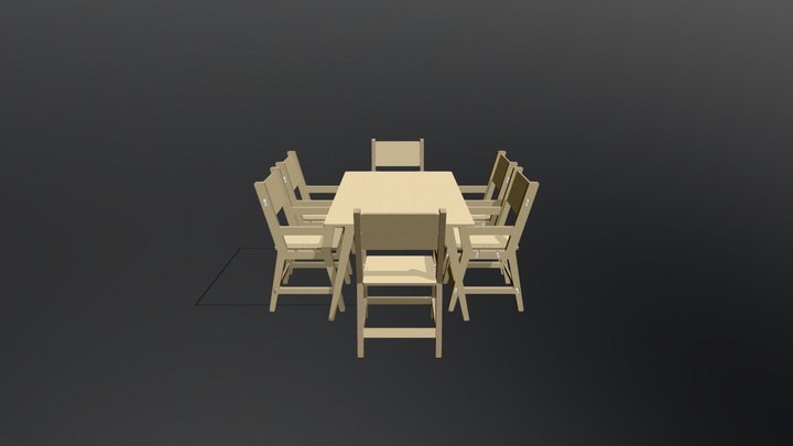 Olivia Terrace Table 3D Model