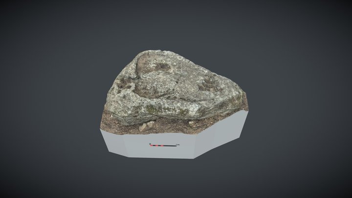 Base para prensa de aceite, s.V al XII 3D Model