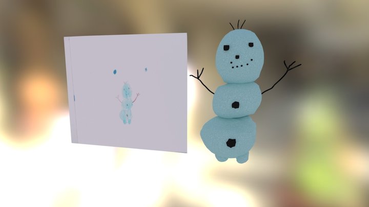 Child's Snowman 3D Model