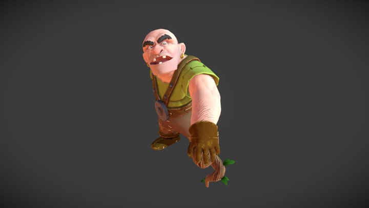 Stylized Outlaw 3D Model