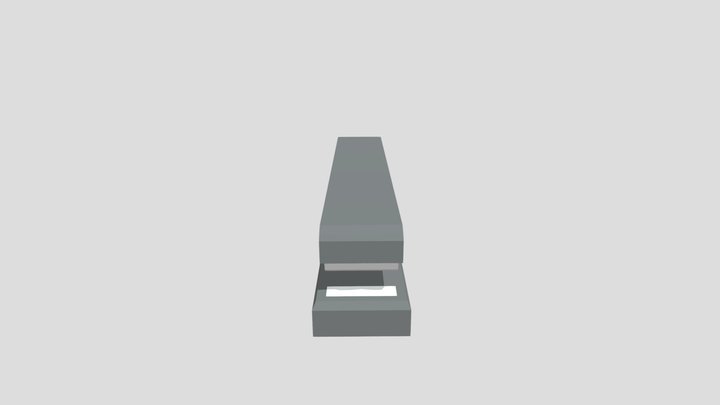 Simple Stapler 3D Model