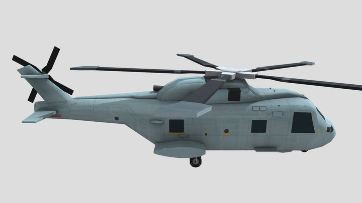 Helicopter 3D Model