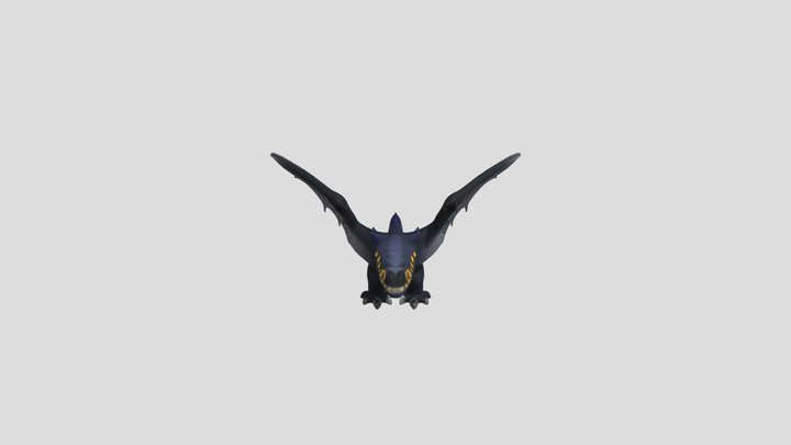 winged dragon-like creature 3D Model