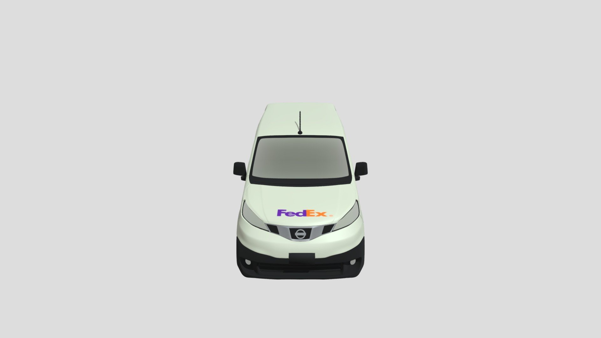Fedex Van — Sketchfab embed 3D viewer