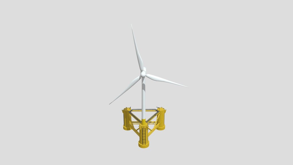 Offshore Wind Turbine Tri Floater V3
