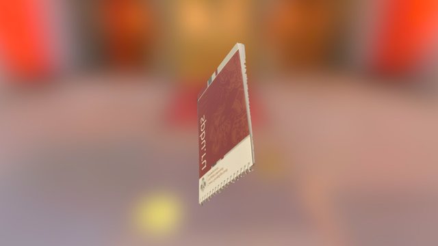notebook 3D Model