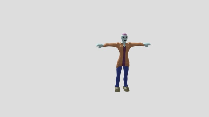 Second Zombie Animation 3D Model