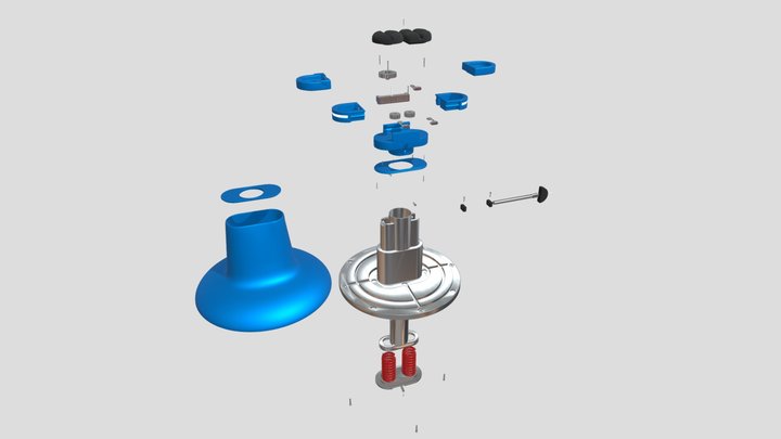 BaseCheer Explosionado 3D Model