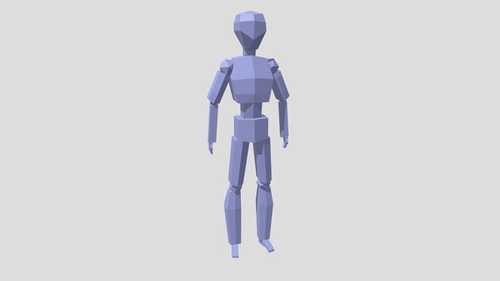 Low Poly Character 3D Model