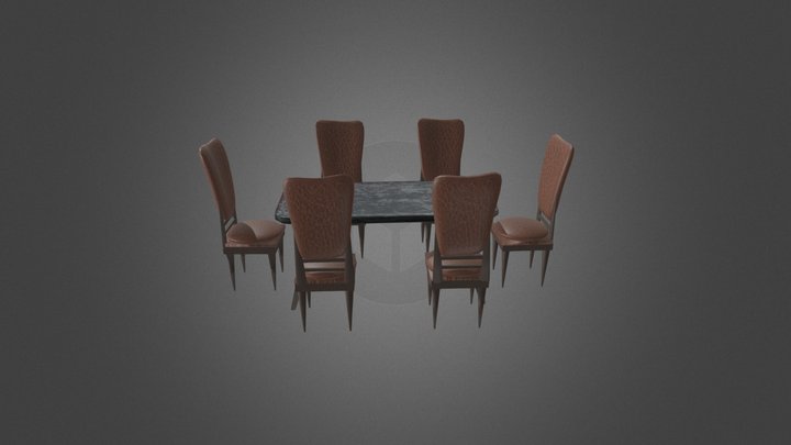 Table with six chairs